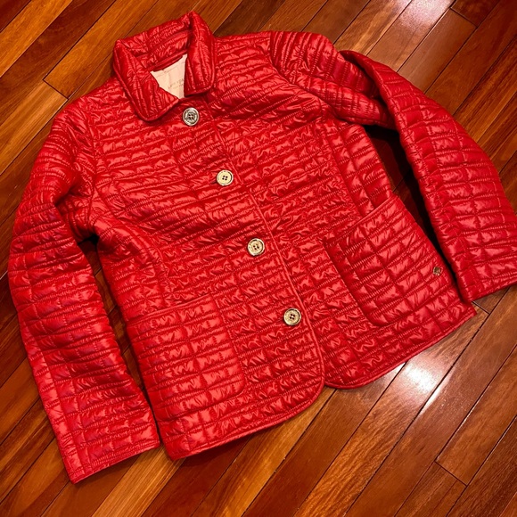 Kate Spade Red Quilted Jacket (EUC) M - Picture 2 of 12